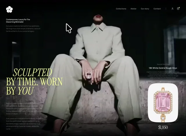Creative website design example